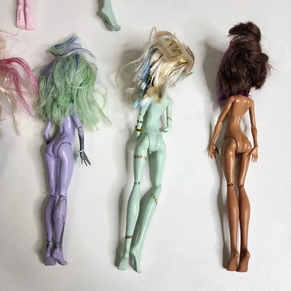 Monster High Doll Lot of 7 No Clothes Frankie Stein‎ Clawdeen Scarah Abbey Twyla - Picture 11 of 12